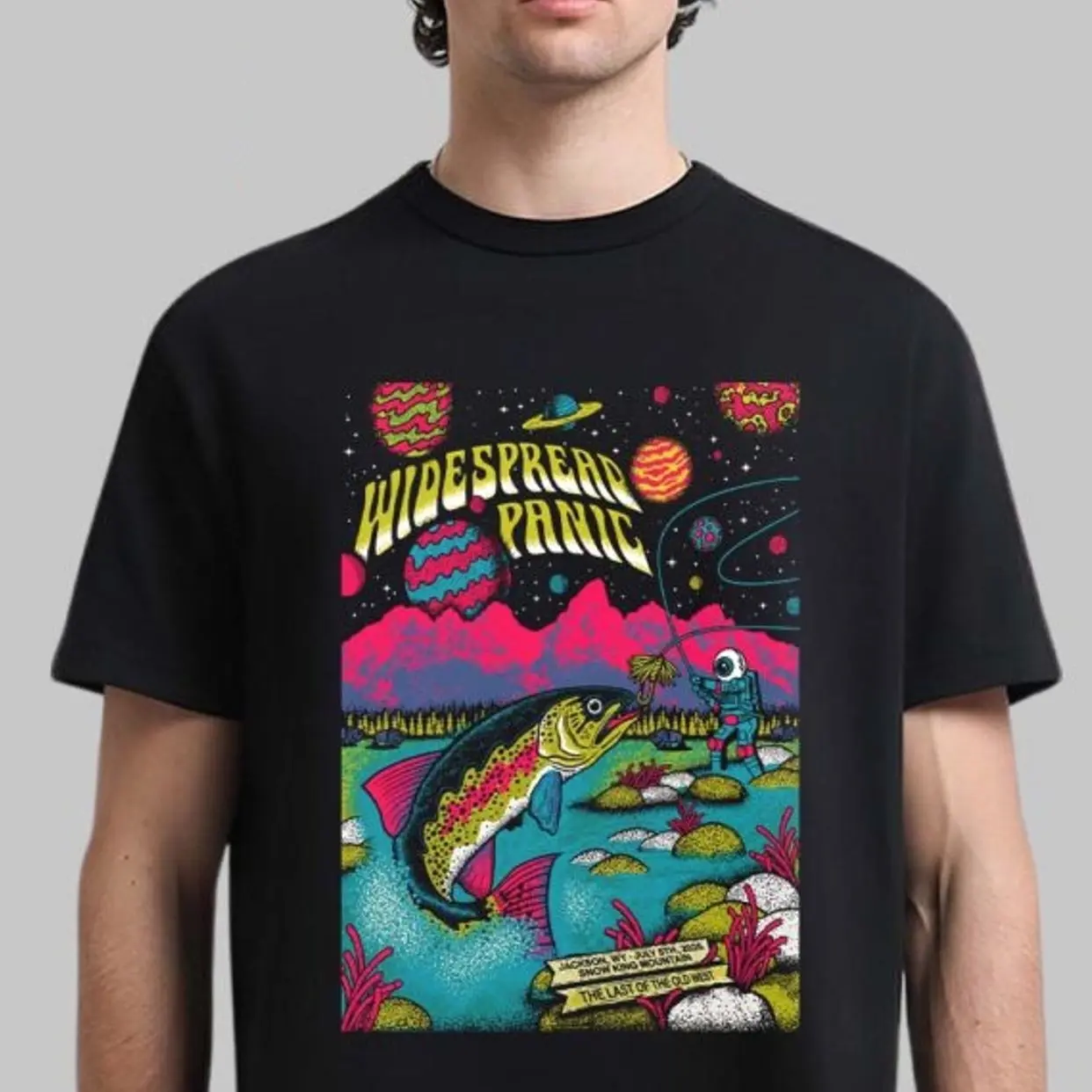 Widespread Panic Jackson Wyoming 2026 Event Poster At Snow King Mountain On July 5 2026 The Last Of The Old West T-Shirt MA6
