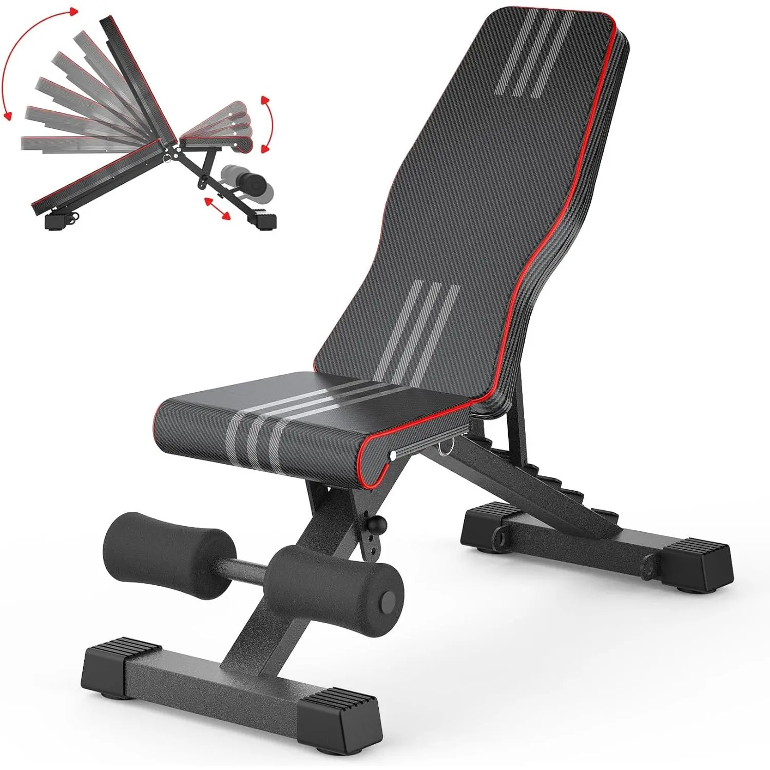 Adjustable/Foldable Weight Bench, 660LBS Home Gym Workout Bench Lifting Sit-up Exercise Bench for Bench Press