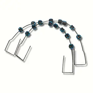 Professional stainless steel temporary denture set for dental students and orthodontists to practice props oral cavity