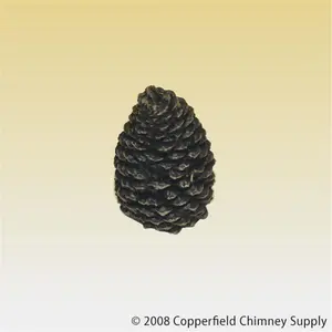 212 MAIN 1204BX Model Small Straight-Shape Ceramic Pine Cone Accessory for Gas Logs, 4.5 in Height, Fire Pit & Patio Heater Accessories