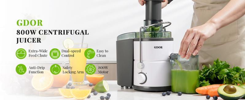 800/1200/1300 W+2.5/3/ 3.2 inch Feed Chute Juicer with Titanium Enhanced Cut Disc,Dual Speeds Centrifugal Extractor Machines for Fruits,Veggies 800/1200/1300 W+2.5/3/ 3.2 inch Feed Chute Juicer with Titanium Enhanced Cut Disc,Dual Speeds Centrifugal Extractor Machines for Fruits,Veggies