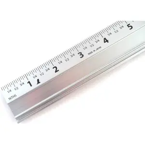 24" Extruded   Rule Ruler Gauge with Non slip rubber Backing 33295
