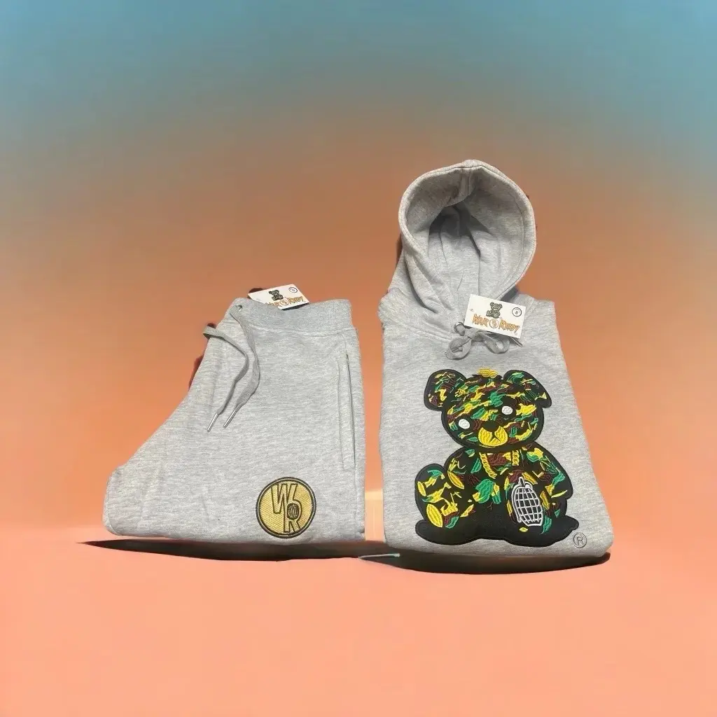 Premium Quality Adult “OG Camo Bear” War Ready Fleece Jumpsuit