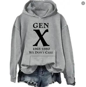 Gen X 1965-1980 We Don't Care Hoodie - T-shirt - Sweatshirt, Gen X We Don't Care Shirt, For Men, For Women Perfect Gift, Gifts For Girlfriend