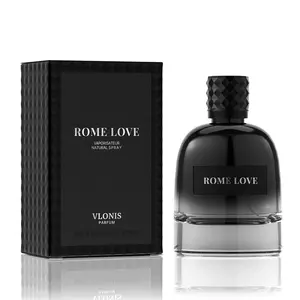 VLONIS Rome Love Men’s Parfum 100ml |  Woody Aromatic Fragrance with Floral and Mineral Notes | Gift Set with Travel Spray & Pouch