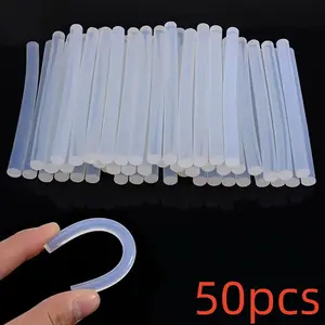 50 High-Strength Hot Melt Glue Sticks for DIY, 7mm/11mm Size, Strong Adhesive for Wood Paper Plastic Glass Ceramic Projects