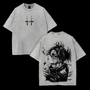 Choso x Jujutsu Kaisen Anime Washed T-Shirt with Unique Character Design and Soft Wash Finish Hot selling items, Soft, Breathable, Lightweight - Crew Neck, Regular Fit - Machine Washable, Comfortable Cotton Crew Neck Short Sleeve Graphic Print T-Shirt