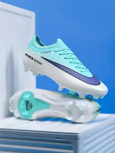 Men Women High-End Seamless Football Shoes, Anti-Slip Durable Outdoor Lawn Soccer Shoes, Super Grip Support, Fashionable Design