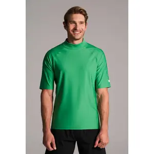 Men's Surf Short Sleeve Rash Guard | Palm Green