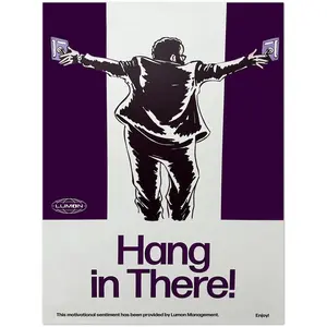 Hang In There Motivational Poster