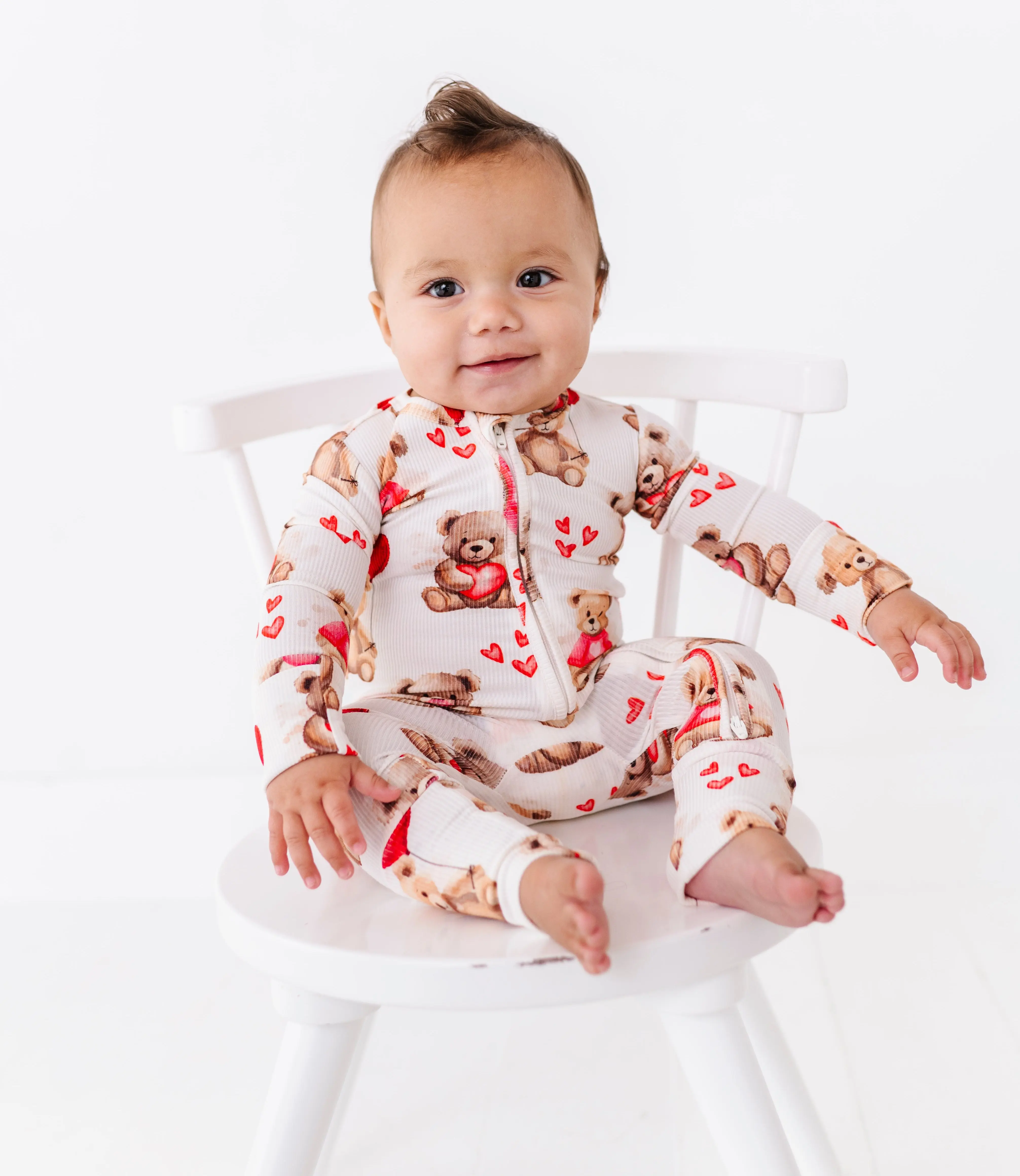 Beary Sweet Ribbed Convertible Romper