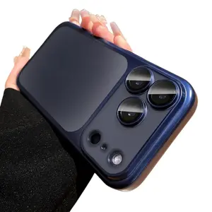 Transparent Ultra-Thin Matte Shockproof PC Phone Case for iPhone 17/16/15/14/13/12/11/pro Max/plus, Lens Glass Protection New Arrival