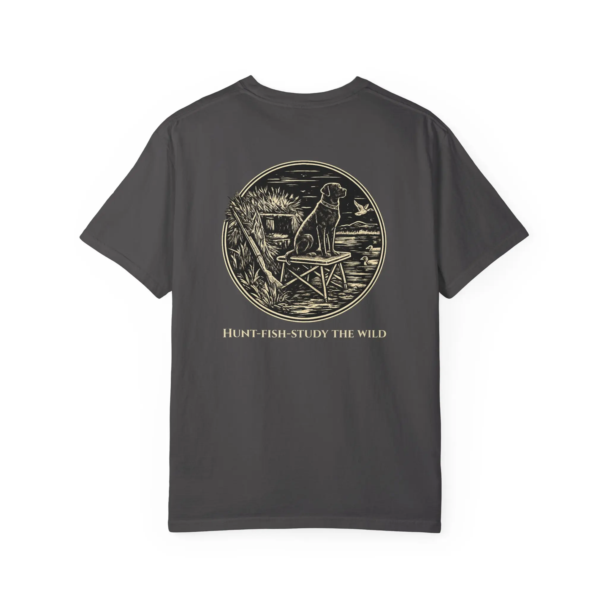 Lab in Duck Blind T-shirt | Outdoor Retrievers, Hunt Fish Study the Wild