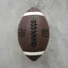 The Dime Lab Dimetack Football - Dimetack Technology, Double-Stitched Stripes, All-Weather Performance - for High School Athletes, Coaches, Youth League Play, Practice Drills - Brown