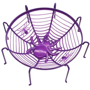 Spider-Shaped Halloween Treat Basket with Legs