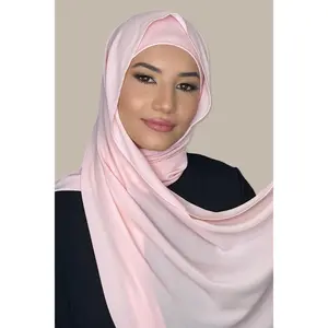 Matching Chiffon Hijab Set-Baby Pink