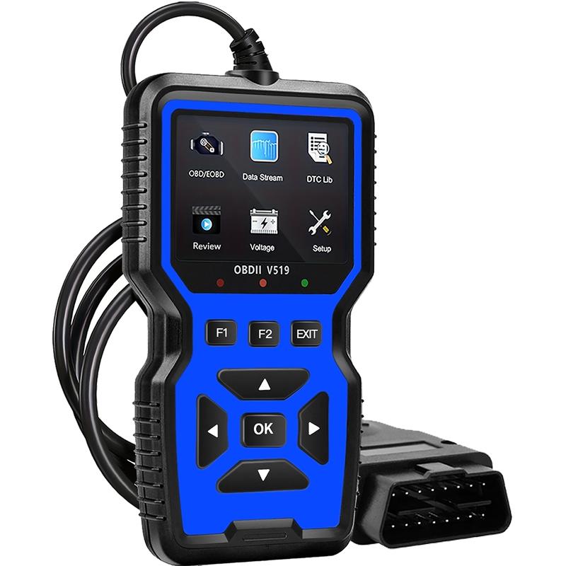 Professional OBD2 Car Scanner Diagnostic Tool - Suitable for Reading Vehicle Codes, Clearing Fault Codes, 35901 Trouble Code Library, Real-Time Data Stream, Oxygen Sensor Tester, Battery Voltage Reading, Mode 6/8 Detection
