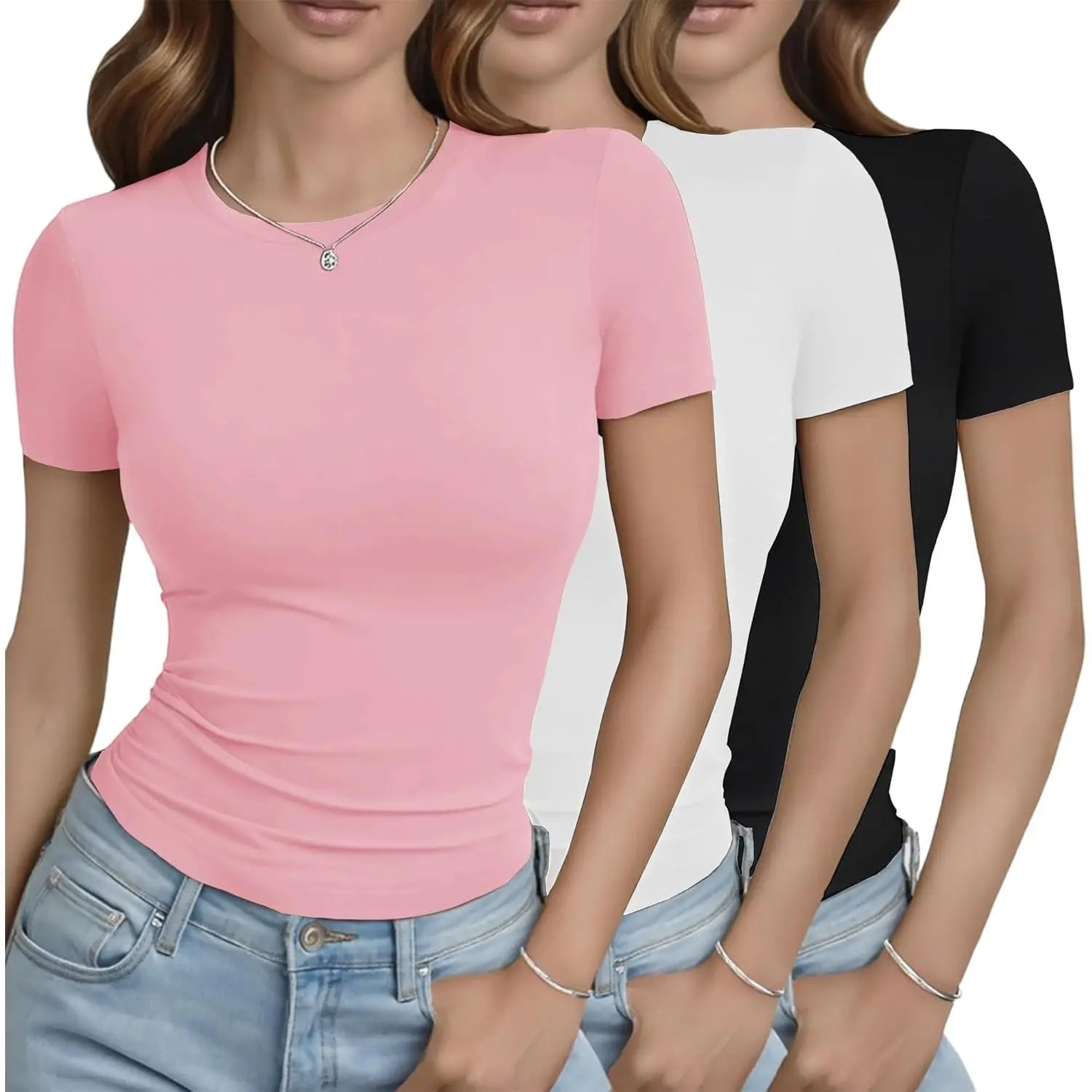 Black/White/Bright Pink