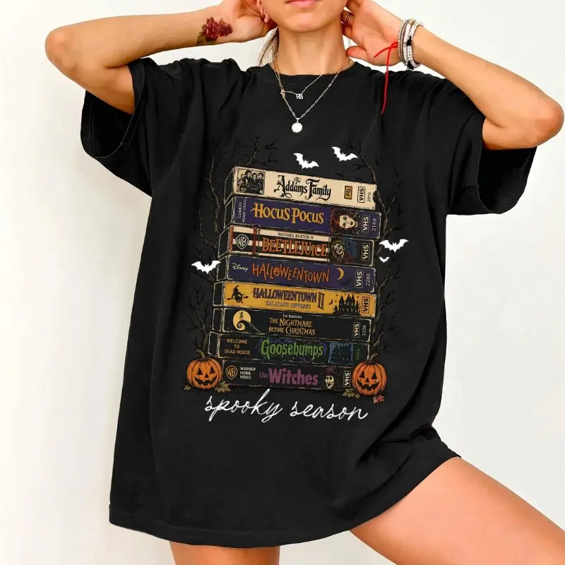 Halloween Movie Shirt, Vintage Horror Film Tee, Retro Spooky Season T-Shirt, Scary Movie Lover Graphic Shirt, Funny Halloween Tee