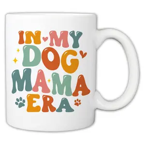 Personalized Dog Mama 11 oz Mug - Custom Dog Lover Gifts - Customized Pet Mug for Mother's Day, Valentines, Birthday or Christmas Ceramic Drinkware