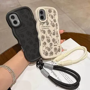 1 Piece Black Rose Suitable For Moto G35 5G Phone Case Cover Made From Flexible G35 5G Providing Flexible And Lanyard Experience In Office