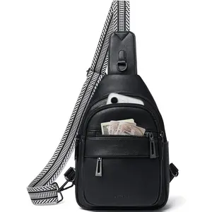 7L Sling Bag for Women Crossbody Bag Sling Purse Fanny Packs Vegan Leather Chest Bag Trendy Handbag Travel Anti