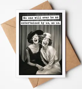 Katie Doodle  - Funny Birthday Card for Her, (Handmade in USA), Funny All Occasion Card, Friendship Card, Best Friend Birthday Card for Her, Female, Women (Vintage)