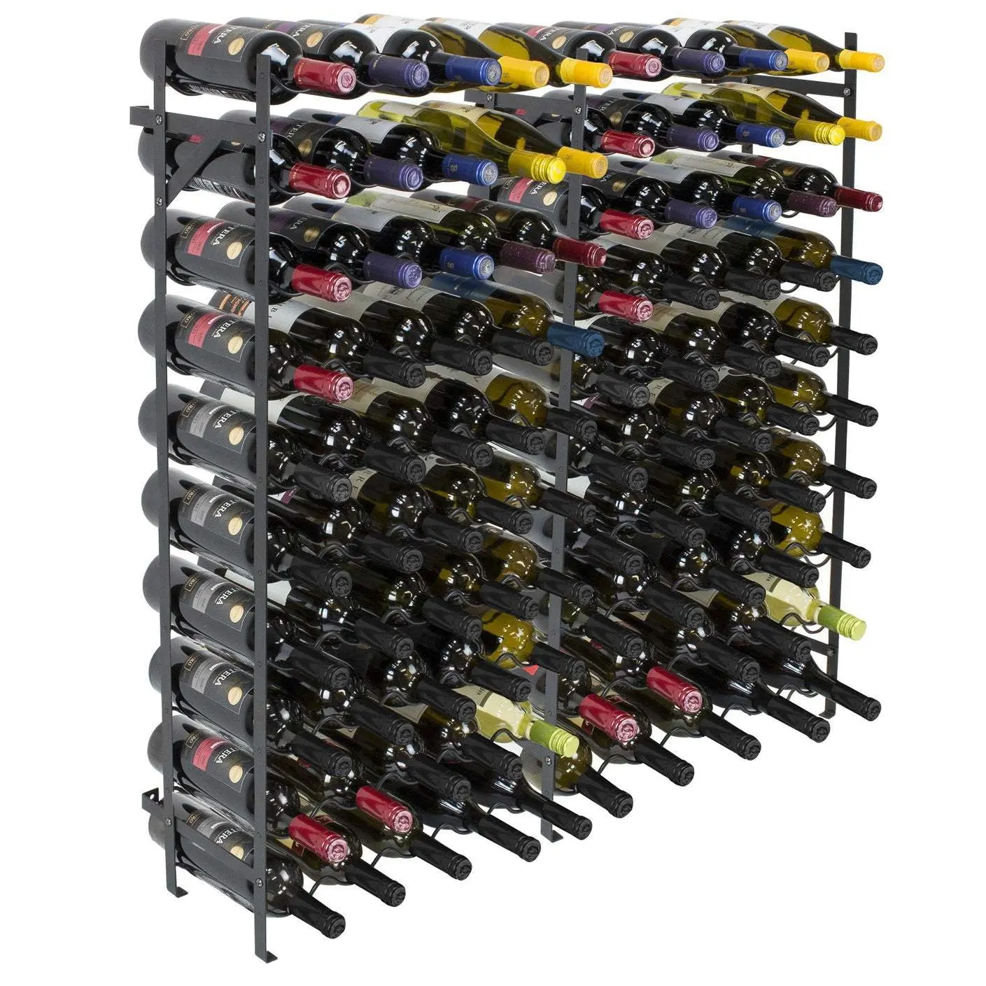 100-Bottle Wine Rack Stand Utensils for Wine Lovers