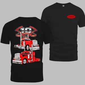 Peterbilt 10th Anniversary T-Shirt – Vintage Red Truck Graphic, Perfect Gift for Truckers and Diesel Fans, Men's Cotton Tee