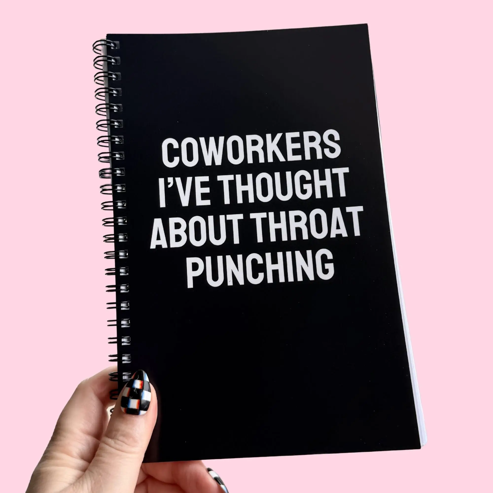 Coworkers I've Thought About Throat Punching Notebook Coworkers I've Thought About Throat Punching Notebook