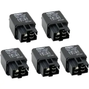 12V 40A Car Automotive Van Boat Truck 4 Pins SPST Alarm Relay Air Heavy Pack of 5