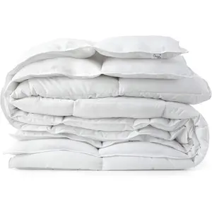 Light Warmth White Down Alternative Comforter Duvet Insert, Oversized King Size