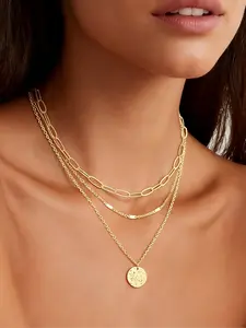 Women's Multi-Layer Pendant Necklace Set, dainty layering jewelry, Elegant Casual Jewelry Gift for Women, Perfect Gift for All Occasions