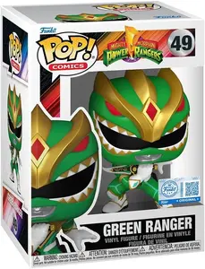 Funko Pop! #49 Green Ranger Matthew Cook Power Rangers Boom! Comics Iconic Collectible Vinyl Figure from the Power Rangers Series