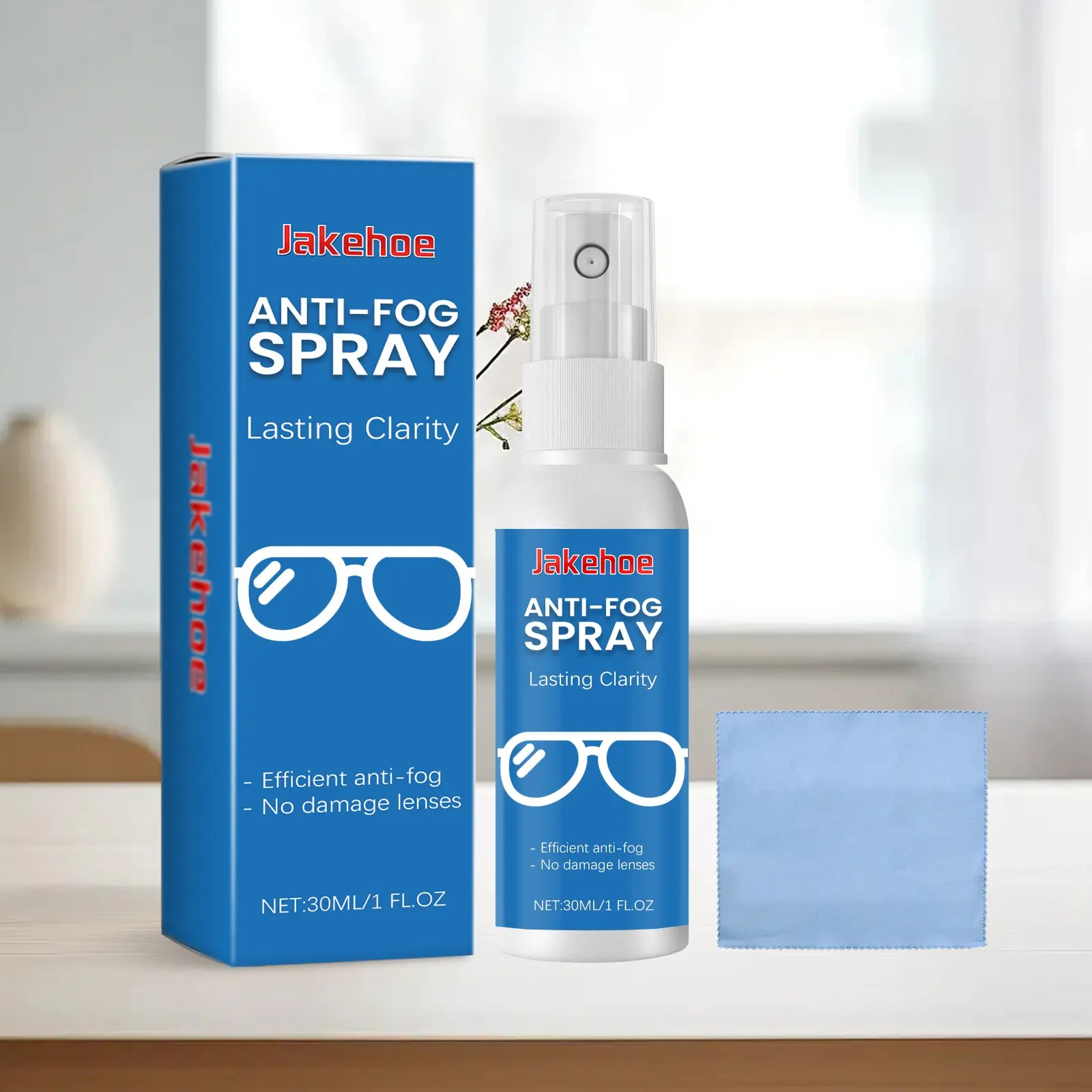 Anti-Fog Glasses Cleaning Spray, Cleaning Agent, Clear Vision, Clarity, Optical Lens Cleaner, Maintenance Spray, Prevents Fogging, Keeps Lenses Clean, Essential for Glasses Care