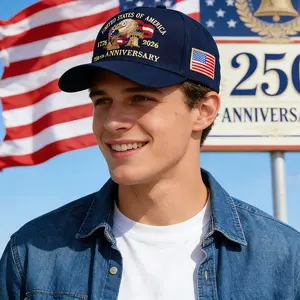 OIDEA Unisex Patriotic Cotton Blend Baseball Cap - America 250th Anniversary Embroidered Dad Hat with Bald Eagle, Liberty Bell, Statue of Liberty, Adjustable Size, Breathable Novelty Cap summerwins,summerwins