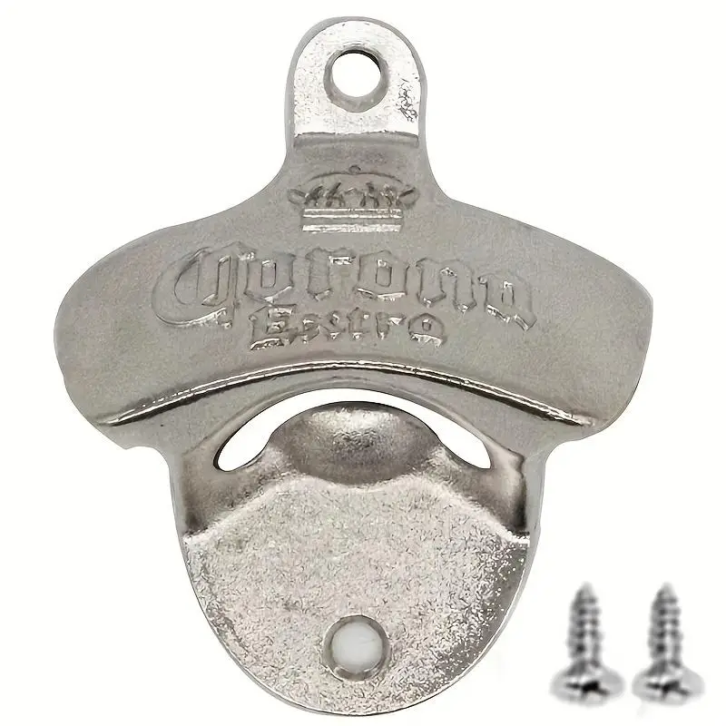 Vintage Wall Mounted Bottle Opener, 1 Count Metal Bottle Opener with Screw, Bottle Opener for Home Kitchen Restaurant