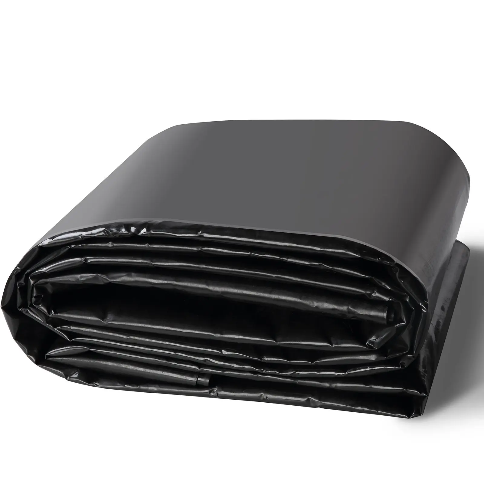Pond Liner 10 X 13 Ft, 20 Mil Thickness, Pliable LLDPE Pond Skin Underlayment For Fish And Koi Ponds, Water Features, Waterfall Bases, Fountains, Water Gardens, Easy Cutting, Black