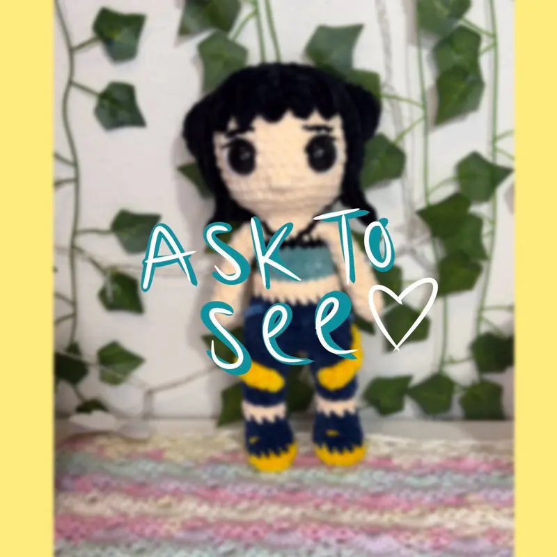 Handmade crochet hunter of demon