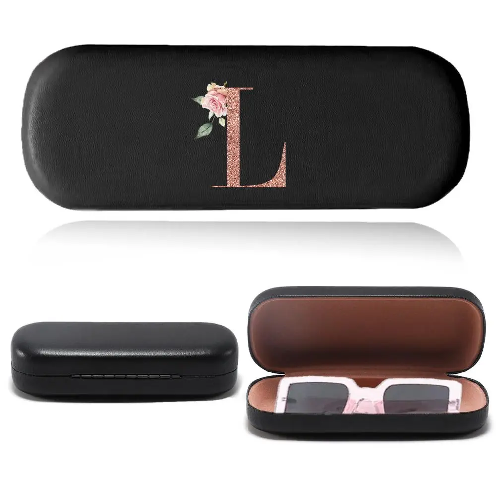 Letter Pattern Sunglasses Case, 1 Count Classic Hard Shell Glasses Storage Case, Student Study Reading Eye Glasses Box, Eyeglasses and Sunglasses Case for Men Women, Glasses Holder, Glasses Storage