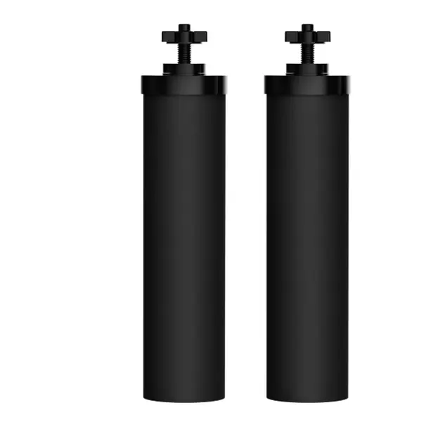 AQUACREST NSF/ANSI 42&372 Certified Water Filter, Replacement for Berkey Gravity Water Filter System, Berkey Black Purification Elements, Pack of 2