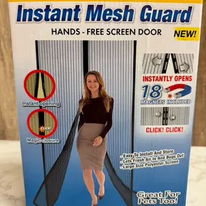 Instant Mesh Guard Hands-Free Screen Door No More Insects!