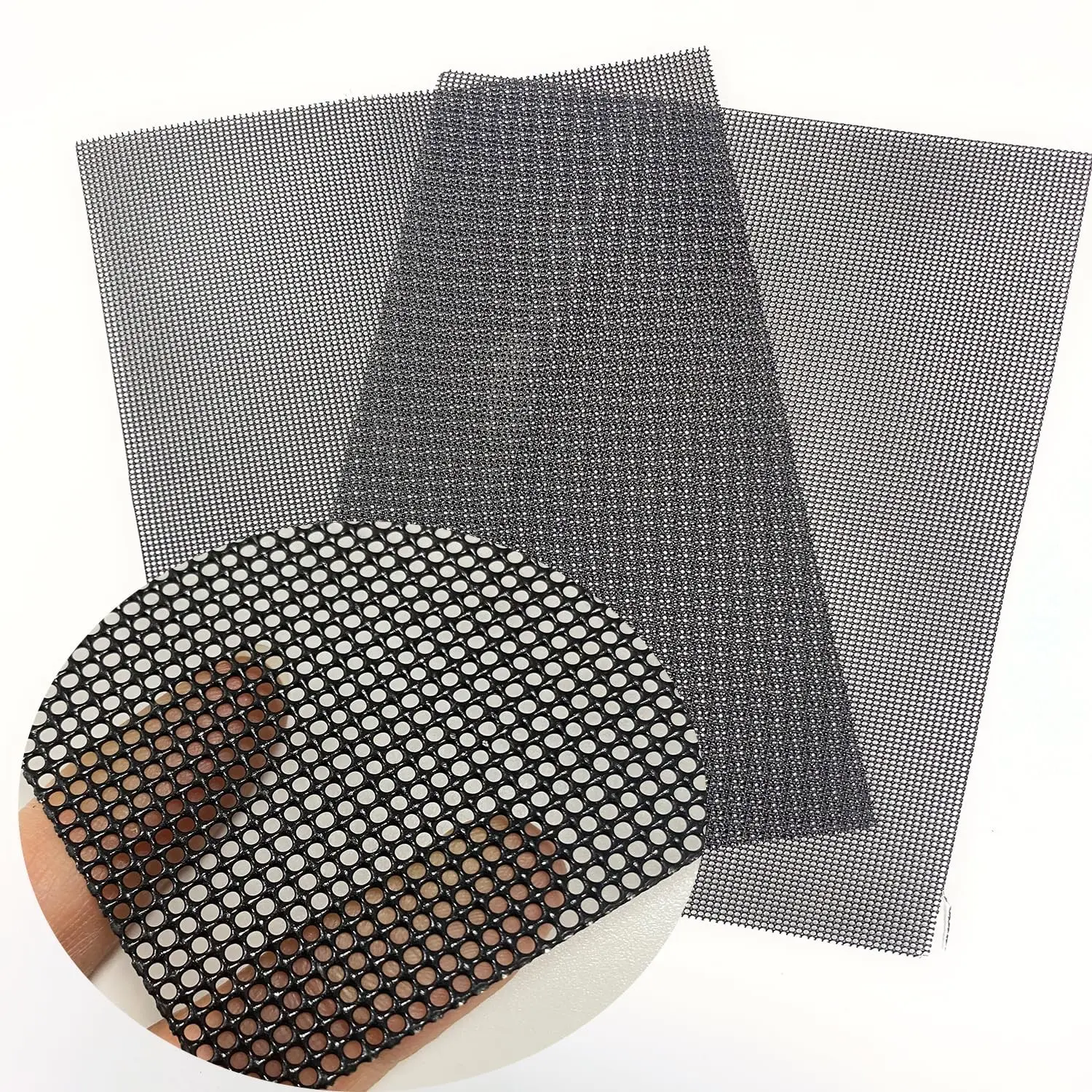 PVC Coated 304 Stainless Steel Mesh 2-Pack, Screen for Vent Cage Cabinet