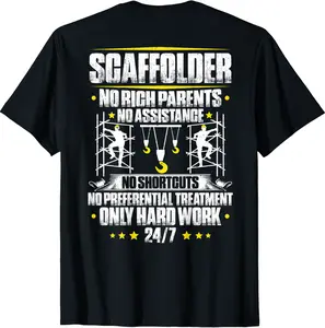 Scaffolding Hard Work Scaffold Scaffolder T-Shirt - Jessicajon Shop 67B08WB8GWMH