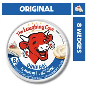 Original the Laughing cow creamy cheese 8 units in one.fromaj la vach qui ri