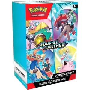 Pokemon: Journey Together Booster Bundle - 6 Booster Packs for Pokémon TCG with Trainer's Pokémon Cards