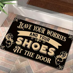 Entryway Door Mat, Non-Slip Indoor Rug, Durable Floor Carpet, Easy Clean Welcome Mats for Home Entrance, Perfect for Living Room & Hallways, Home Decorative Rug