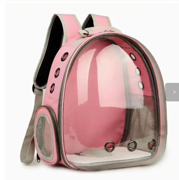 Pet bag Transparent spacecraft backpack Breathable outdoor portable backpack