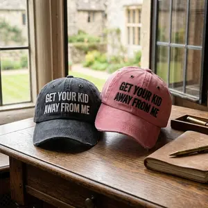 Sarcastic Introvert Hat – “Get Your Kid Away From Me” Embroidered Cap, Funny Anti Social Baseball Hat, Relatable Humor Gift