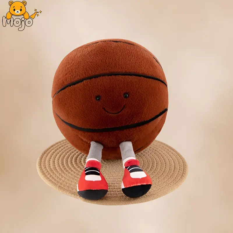 Basketball Plush Toy, Soft Stuffed Sports Plush Ball, 1 Count Soft Basketball, Stuffed Plush toy for Boys and Girls, Filled Sports Ball Toy, Cute Plush Stuffed Animal, Soft Toy Pillow For Kids, Lovely Plush Gift, Home Decor